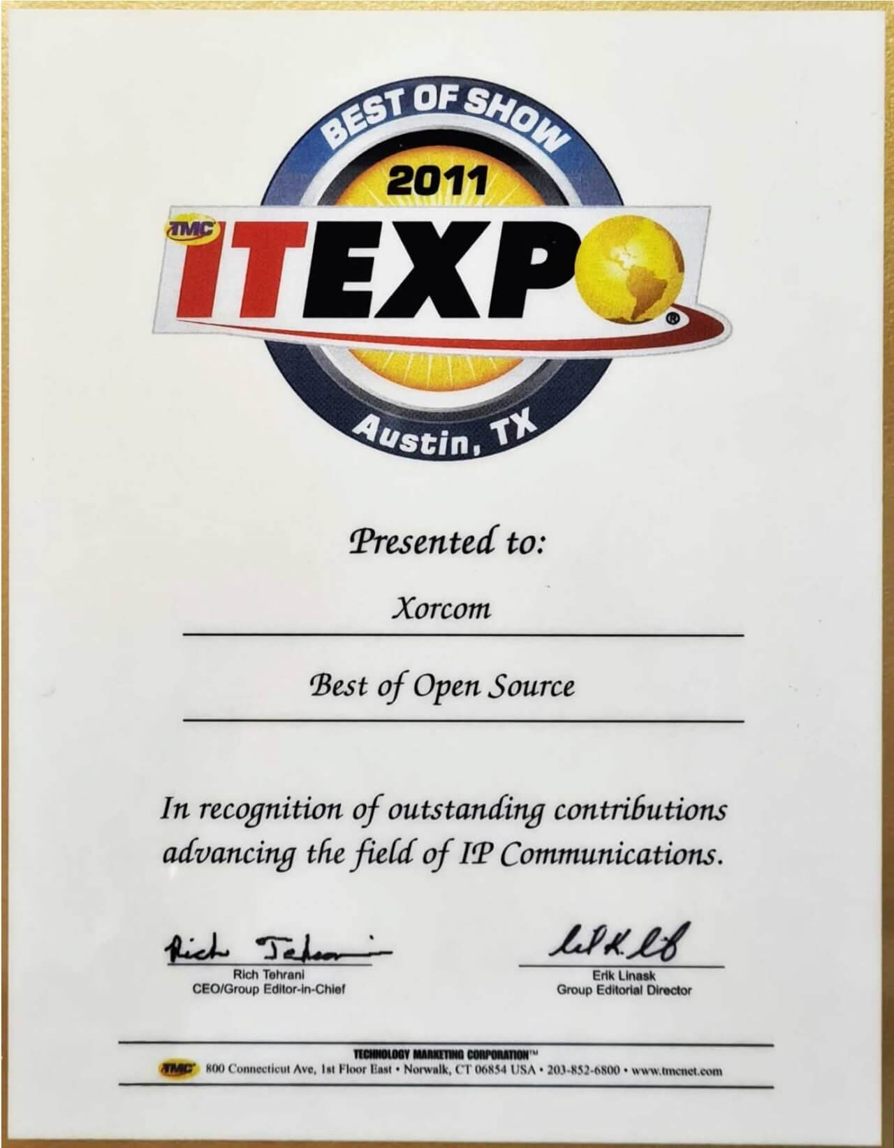 Award Winning IP PBX Best of Show Award 1280x1644 1